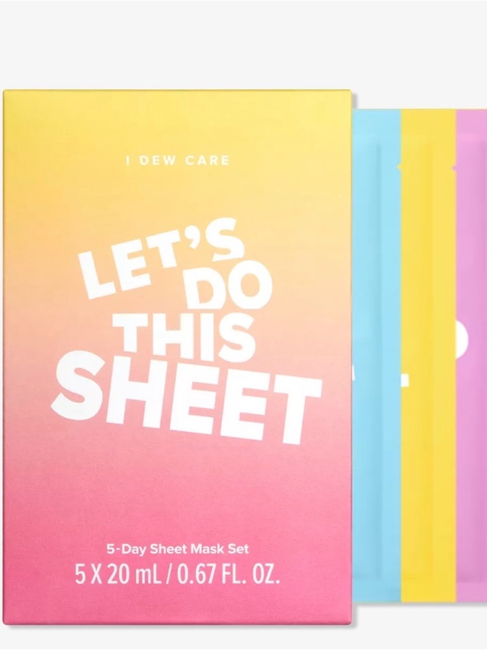 I Dew Care 5 day sheet mask set NIB